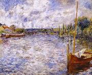 Pierre Auguste Renoir The Seine at Chatou oil on canvas